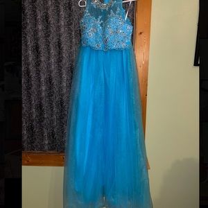 size four two piece prom dress